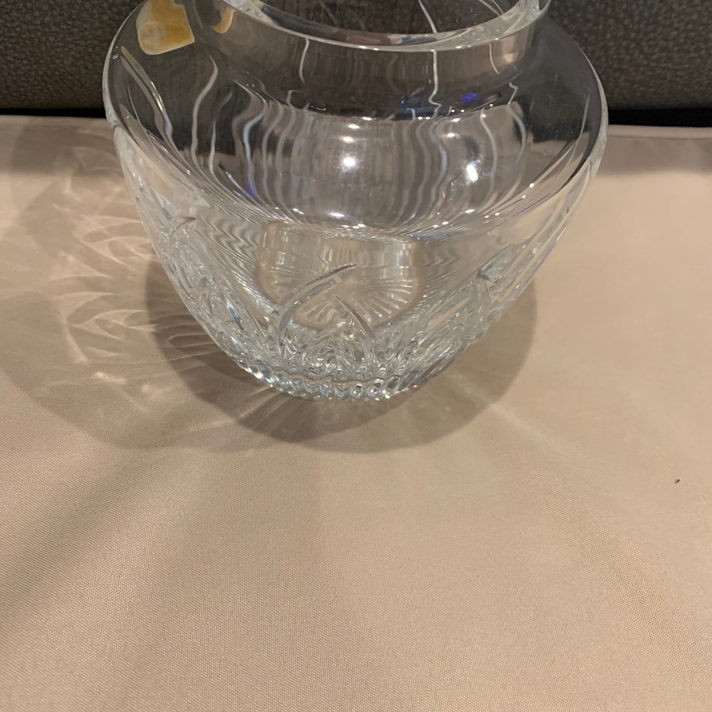 Vintage Lenox Saratoga Candy Jar Clear Crystal Cut Glass Excellent Condition